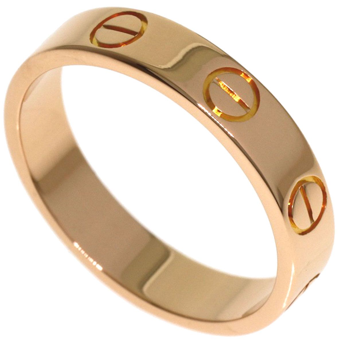 Cartier Mini Love Ring 48 18k Pink Gold