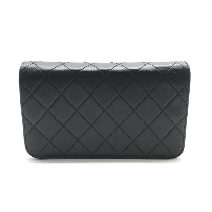 Chanel CC Logo Mini Quilted Leather Chain Shoulder Bag Vintage Black — view 2