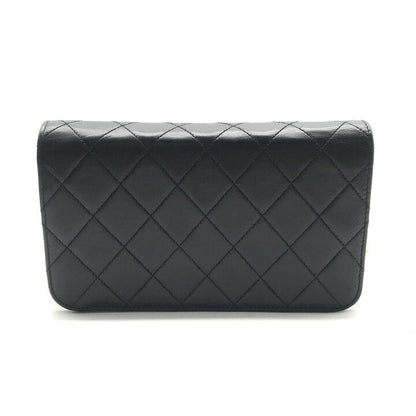 Chanel CC Logo Mini Quilted Leather Chain Shoulder Bag Vintage Black — view 2