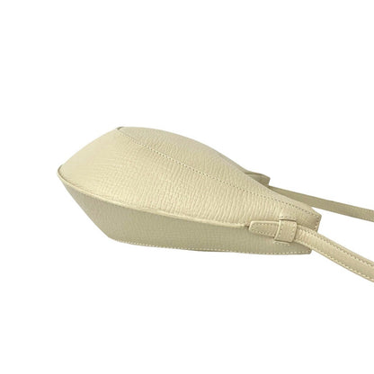 Loewe Vintage Logo Stamp Leather Shoulder Bag Ivory — view 6