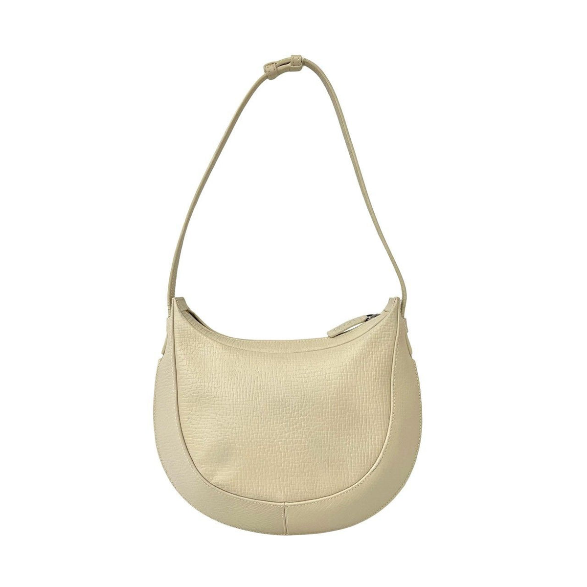 Loewe Vintage Logo Stamp Leather Shoulder Bag Ivory — view 3