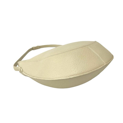 Loewe Vintage Logo Stamp Leather Shoulder Bag Ivory — view 7
