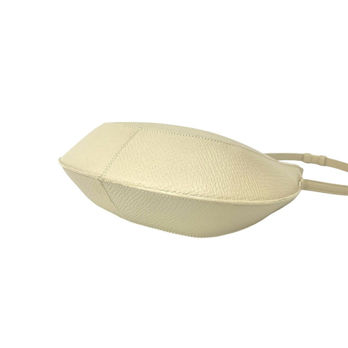 Loewe Vintage Logo Stamp Leather Shoulder Bag Ivory — view 8