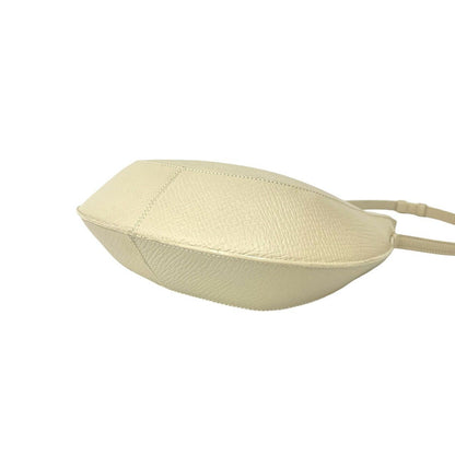 Loewe Vintage Logo Stamp Leather Shoulder Bag Ivory — view 8
