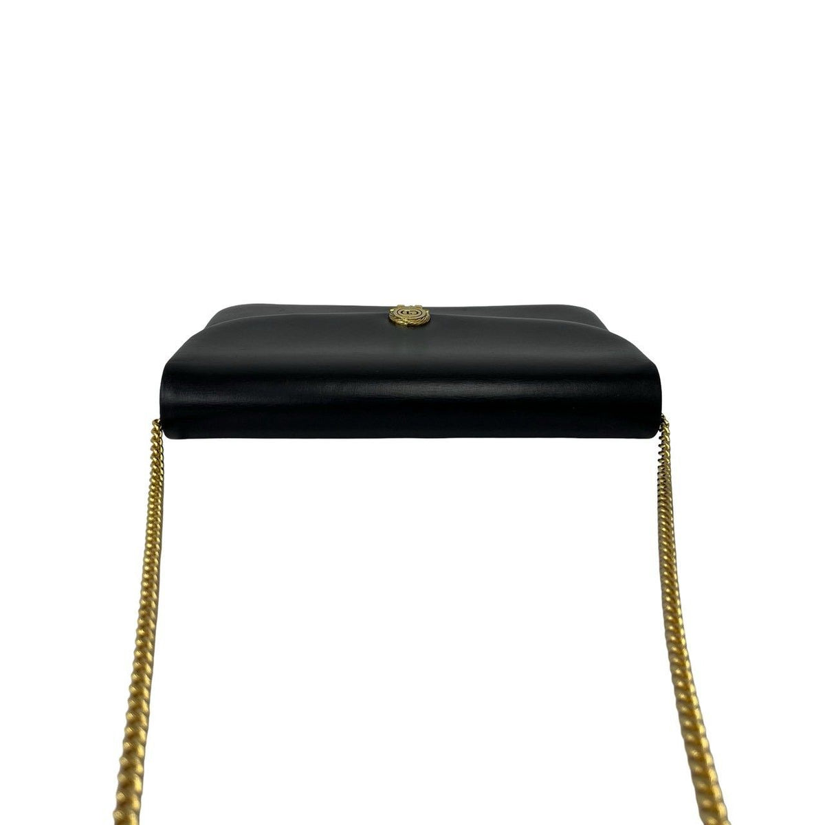 Dior Vintage CD Logo Leather 2-Way Chain Shoulder Bag Black — view 4
