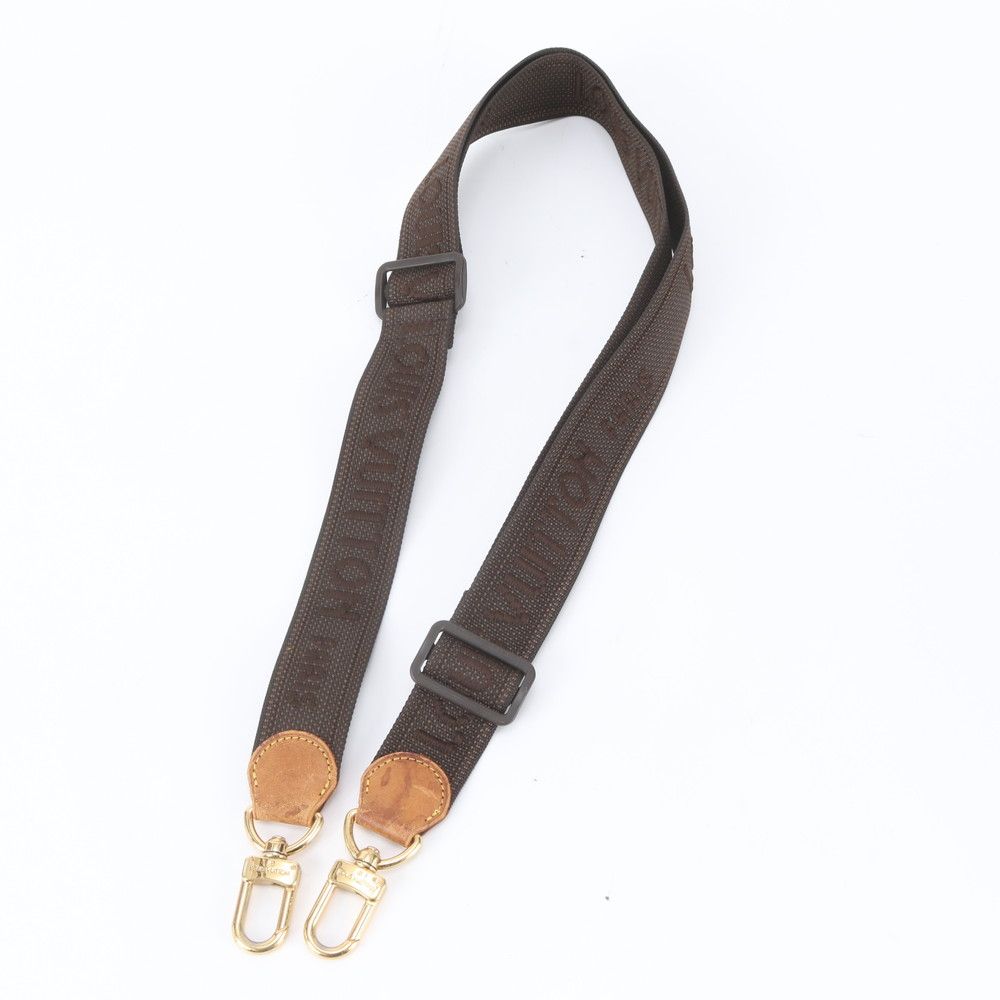 Louis Vuitton Bag Leather Canvas Shoulder Strap