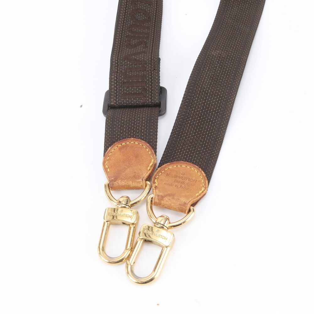 Louis Vuitton Bag Leather Canvas Shoulder Strap — view 4
