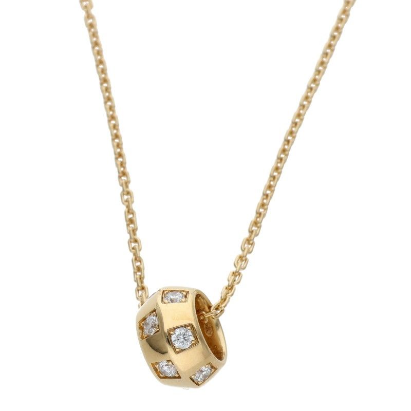 Louis Vuitton le Damier de 18k Yellow Gold Diamond Necklace