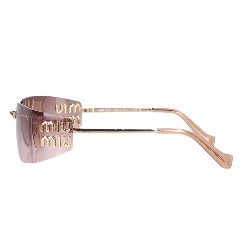 Miu Miu Side Logo Rimless Sunglasses Eyewear — view 2