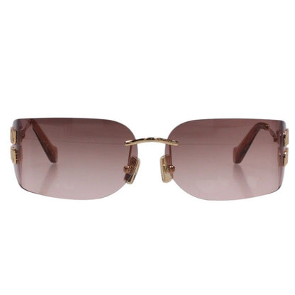 Miu Miu Side Logo Rimless Sunglasses Eyewear