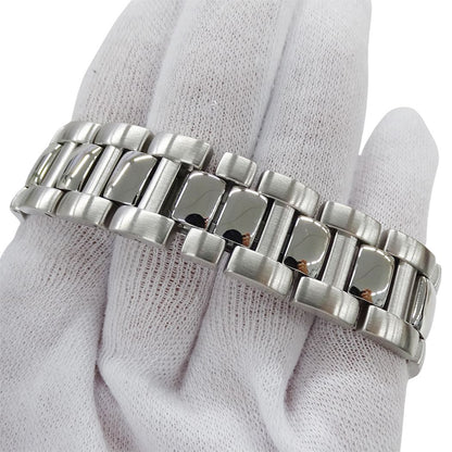 Cartier Watch Pasha Grid Date Automatic Stainless Steel Silver Back Sketch — view 5