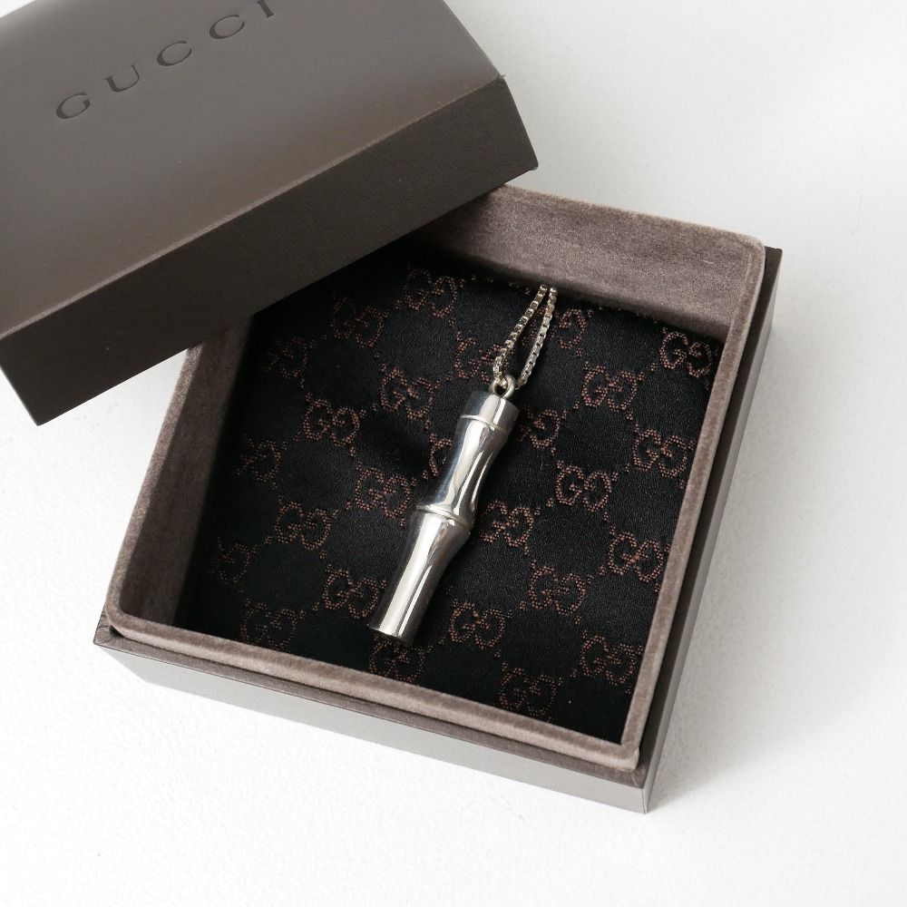 Gucci Necklace Bamboo 925 Sterling Silver Venetian Chain RB — view 3