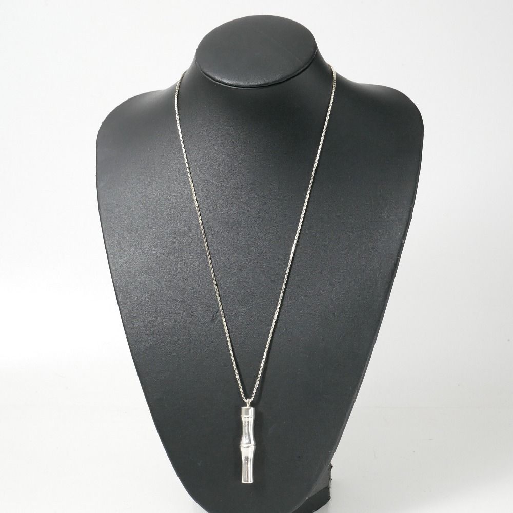 Gucci Necklace Bamboo 925 Sterling Silver Venetian Chain RB — view 2