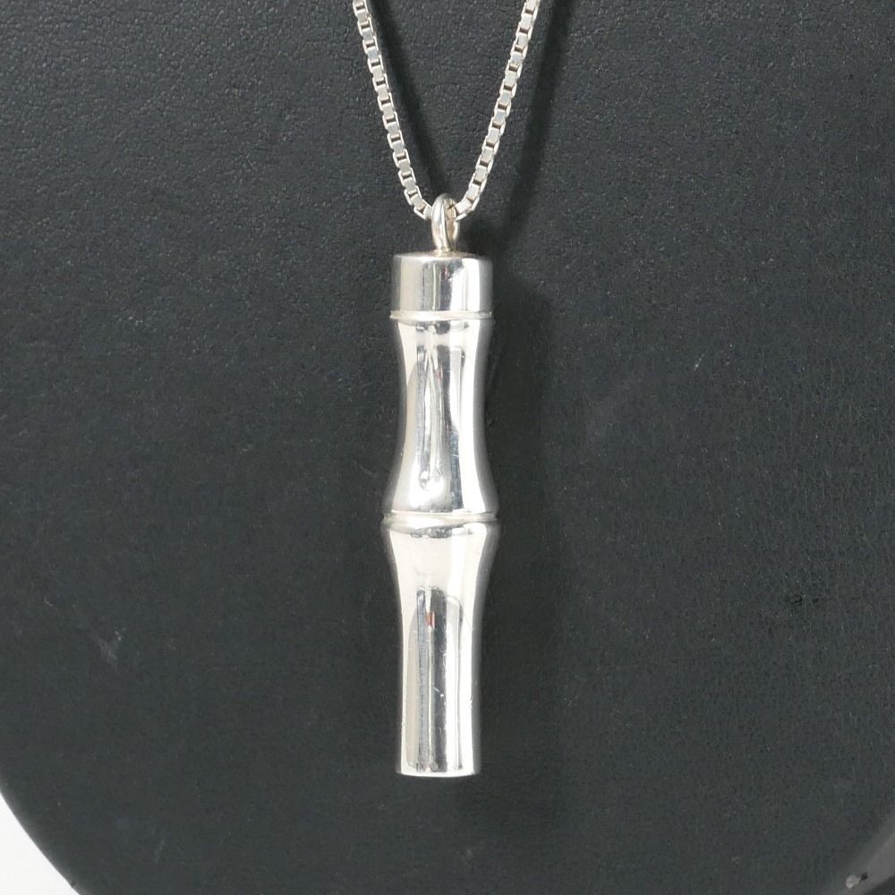 Gucci Necklace Bamboo 925 Sterling Silver Venetian Chain RB