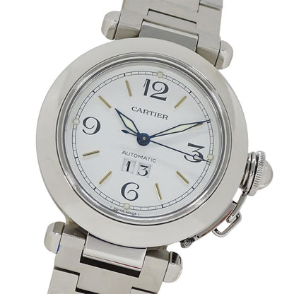 Cartier Watch Boys' Pasha C Big Date Automatic Stainless Steel Silver White