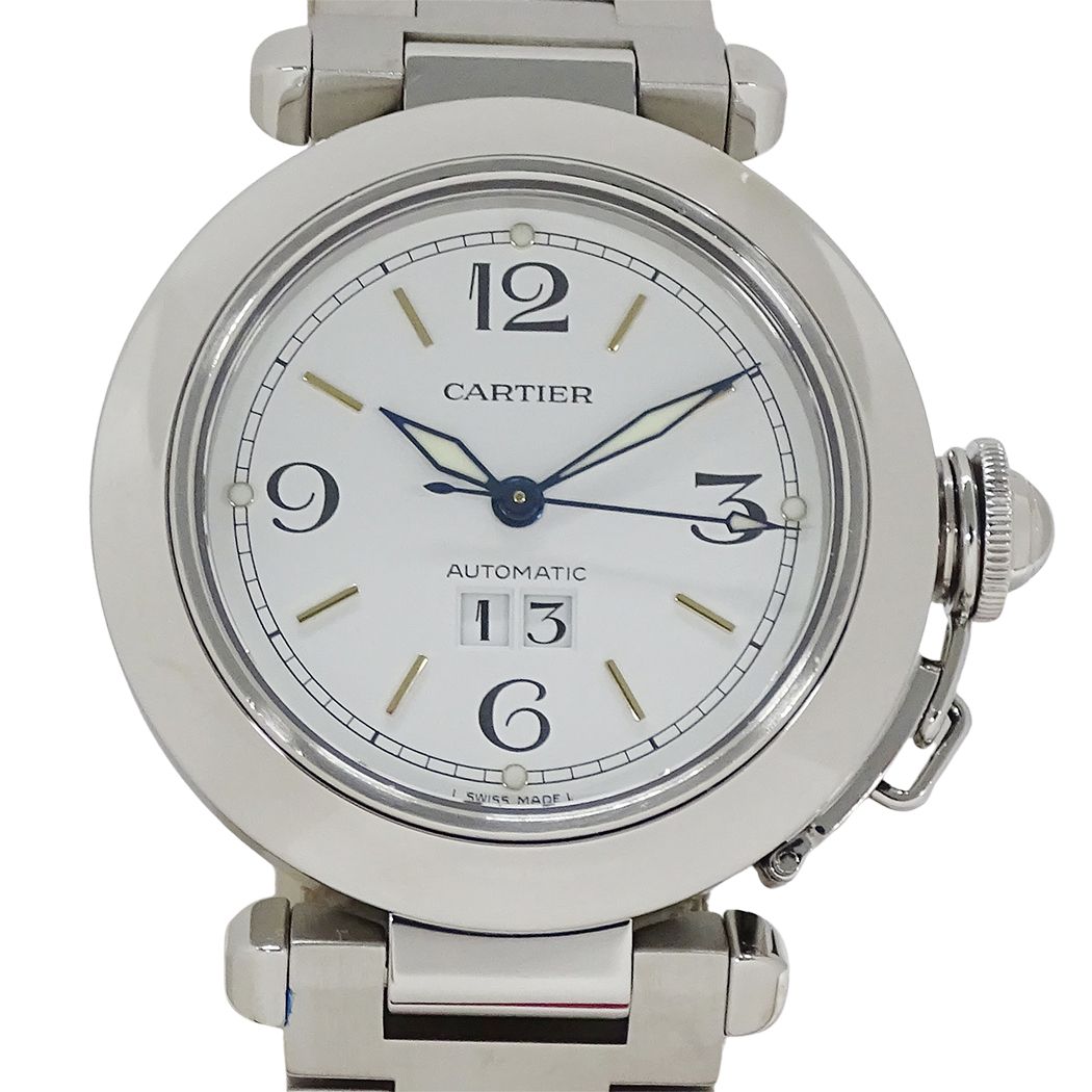 Cartier Watch Boys' Pasha C Big Date Automatic Stainless Steel Silver White — view 2