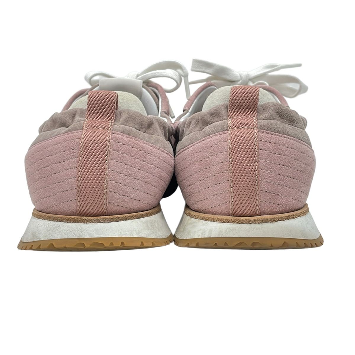 Hermes Sneakers Jet Gray Beige Pink — view 3