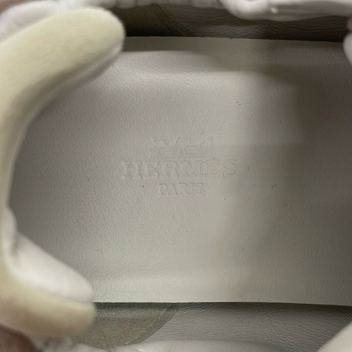 Hermes Sneakers Jet Gray Beige Pink — view 5