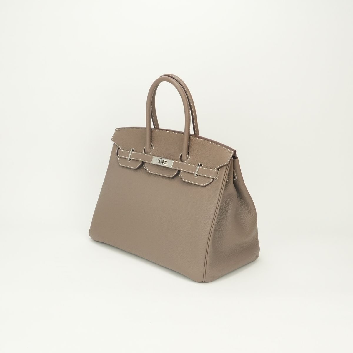 Hermes Birkin 35 Tote Bag Togo Etoupe Gray Silver — view 2
