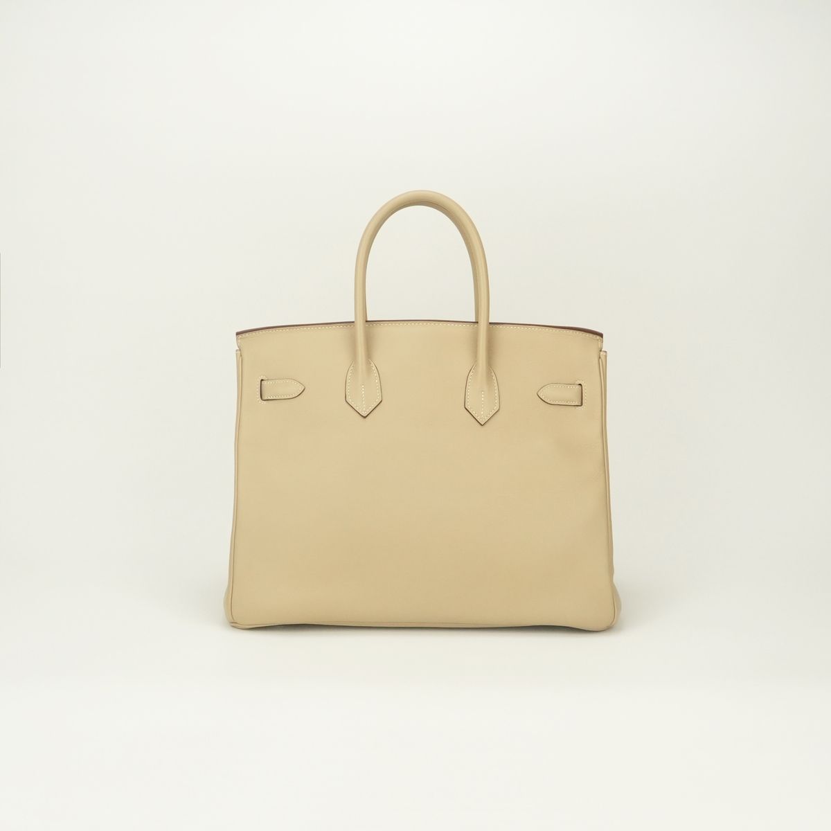 Hermes Birkin 35 Tote Swift Parchemin White Beige Silver Handbag Veau — view 3