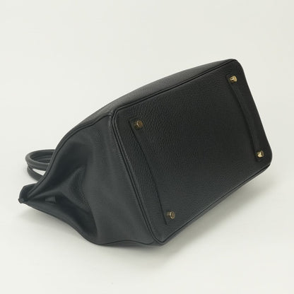 Hermes Birkin 35 Tote Bag Togo Noir Black Gold — view 6
