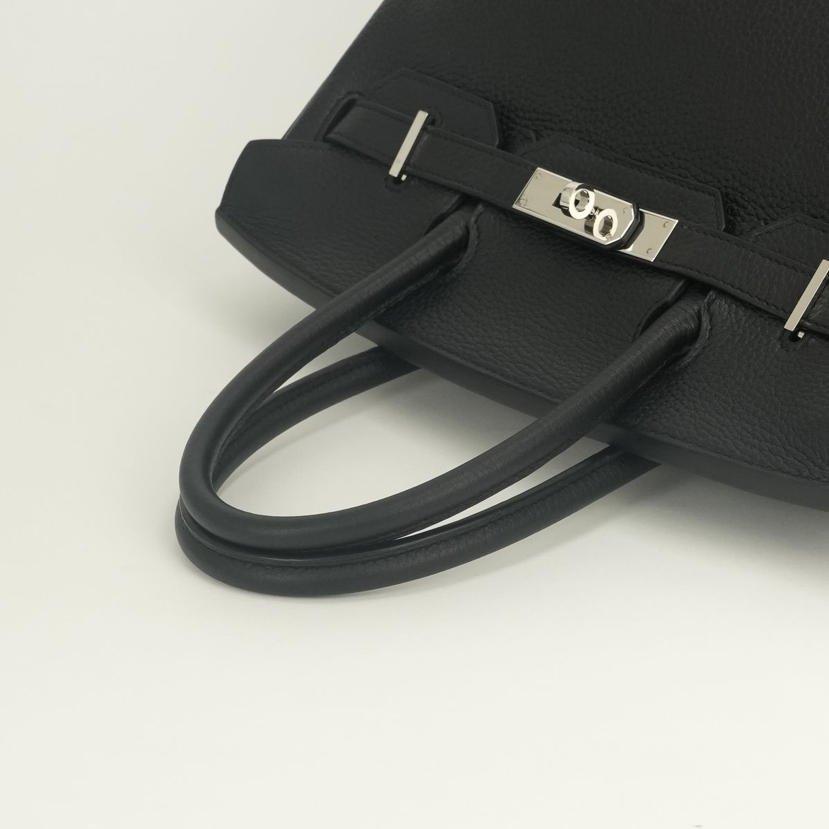 Hermes Birkin 30 Tote Bag Taurillon Clemence Noir Black Silver — view 4