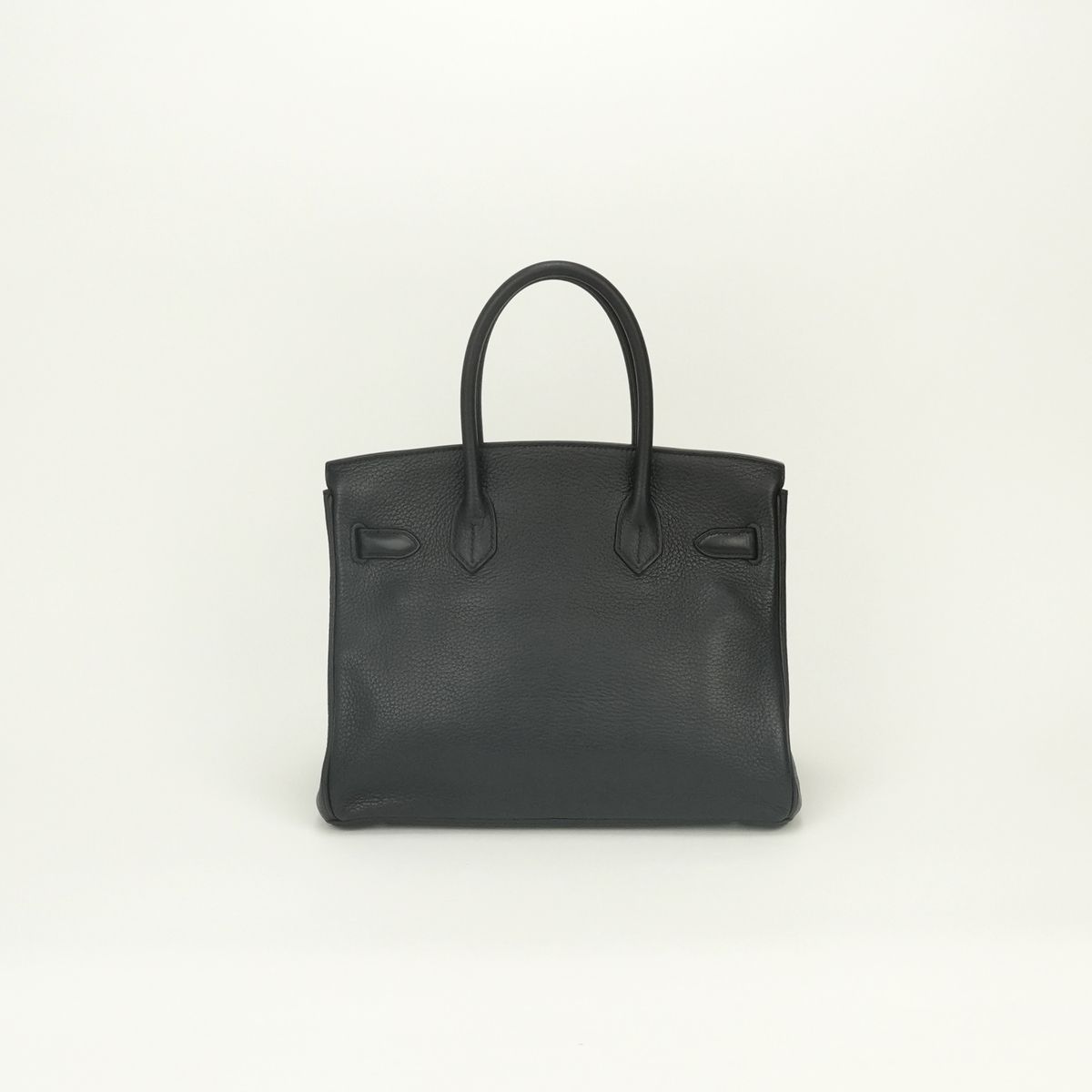 Hermes Birkin 30 Tote Bag Taurillon Clemence Noir Black Silver — view 3