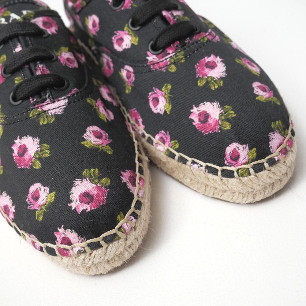 Prada Sneakers Flower Espadrilles Lace-up — view 4