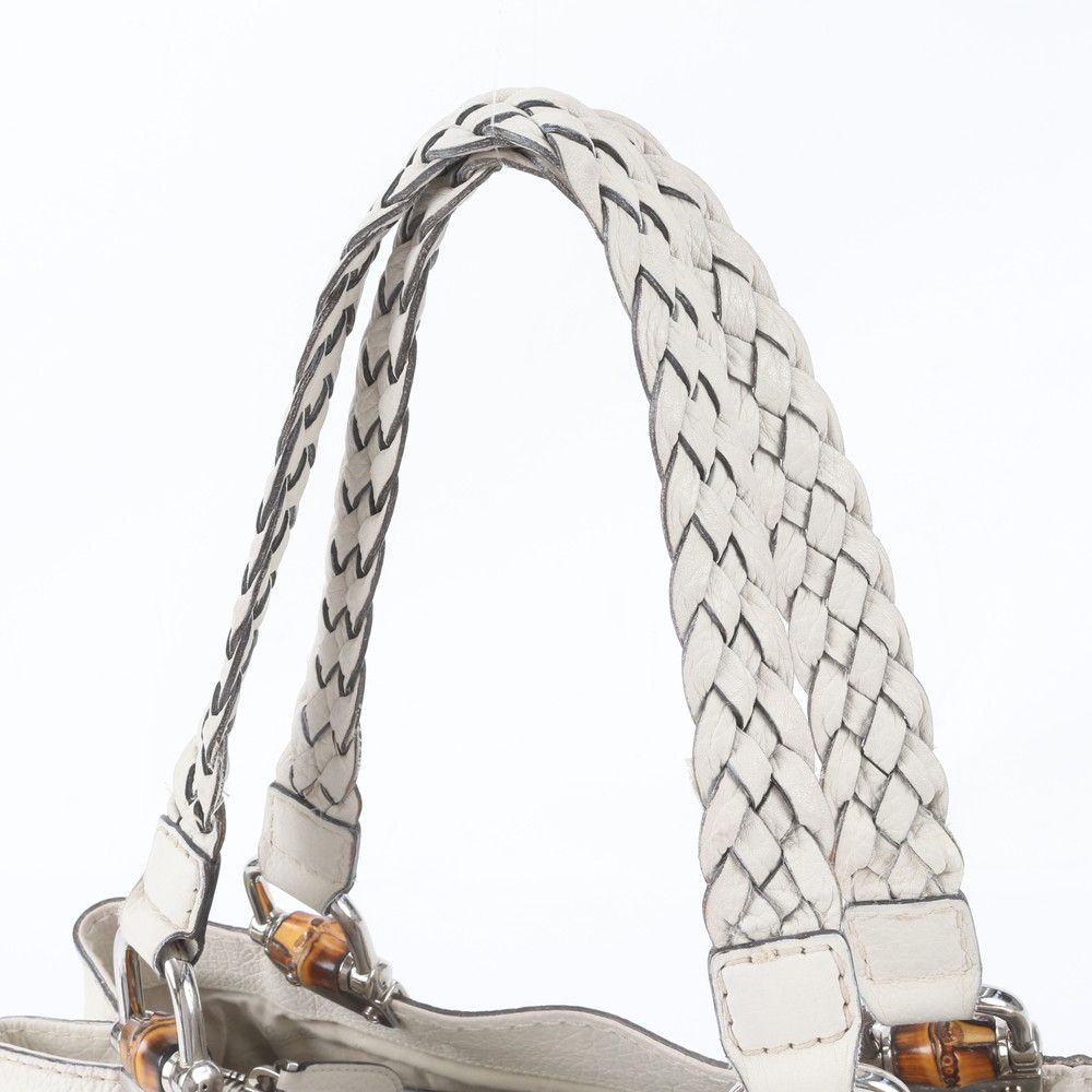 Gucci Bamboo Leather Tote Bag Shoulder — view 2
