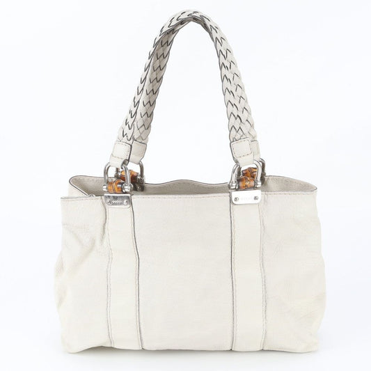 Gucci Bamboo Leather Tote Bag Shoulder