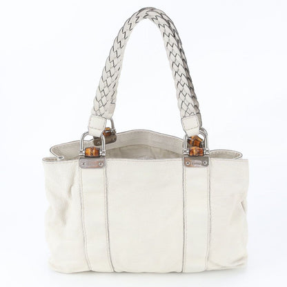 Gucci Bamboo Leather Tote Bag Shoulder — view 3