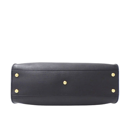 Fendi 2-Way Shoulder Bag Leather Peekaboo Regular Black Handle Simple — view 3