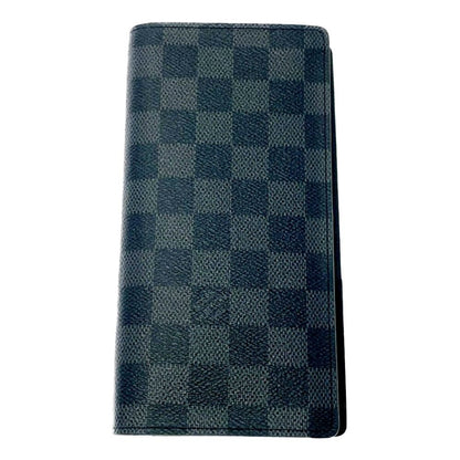 Louis Vuitton Damier Graphite Canvas Portefeuille Brazza Wallet Black — view 2