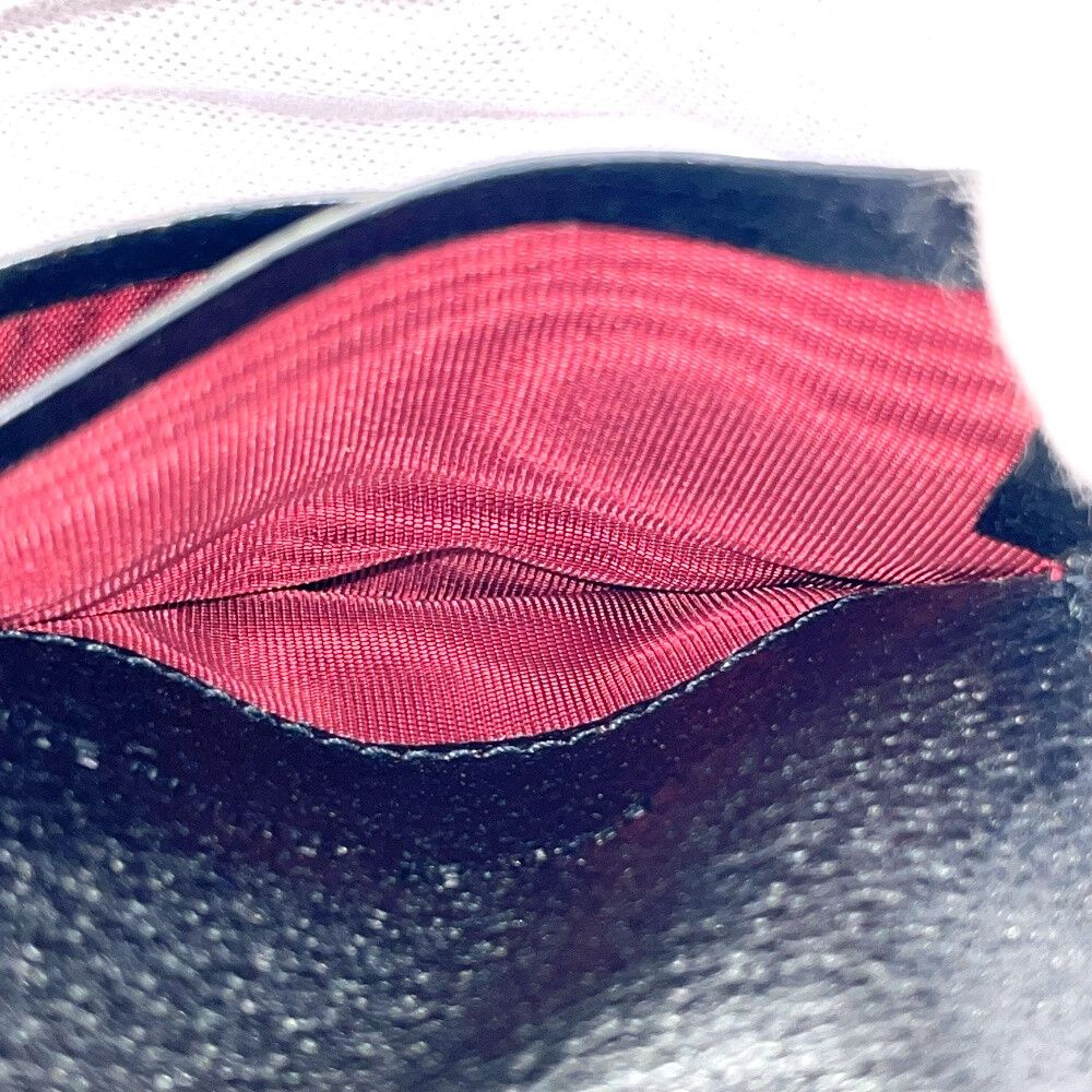 Bvlgari Canvas Leather Snap Logomania Bifold Wallet Black — view 8