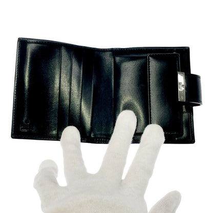 Gucci GG Canvas Leather Bifold Wallet Black — view 6