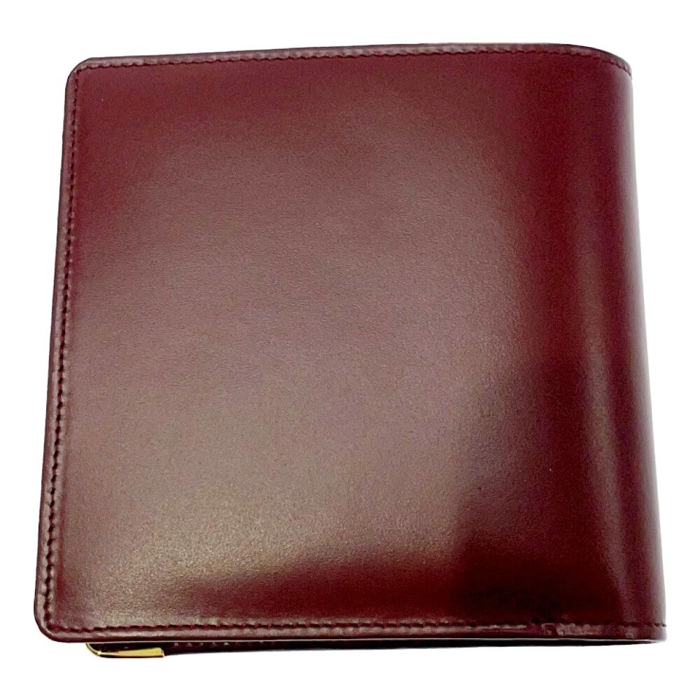 Cartier Calfskin Must Line Bifold Wallet Bordeaux — view 5