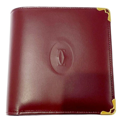 Cartier Calfskin Must Line Bifold Wallet Bordeaux — view 2