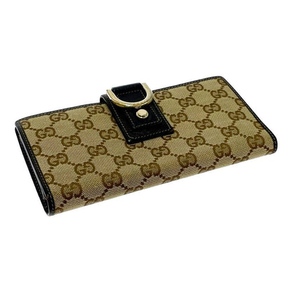 Gucci GG Canvas Wallet Brown — view 3