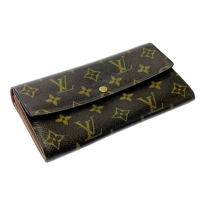 Louis Vuitton Monogram Portefeuille Sarah Wallet Brown — view 2