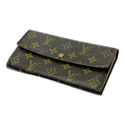 Louis Vuitton Monogram Portefeuille Sarah Wallet Brown — view 3