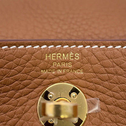 Hermes Handbag Lindy Mini Gold Taurillon Clemence 2-Way — view 8