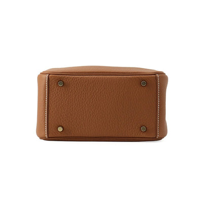 Hermes Handbag Lindy Mini Gold Taurillon Clemence 2-Way — view 3