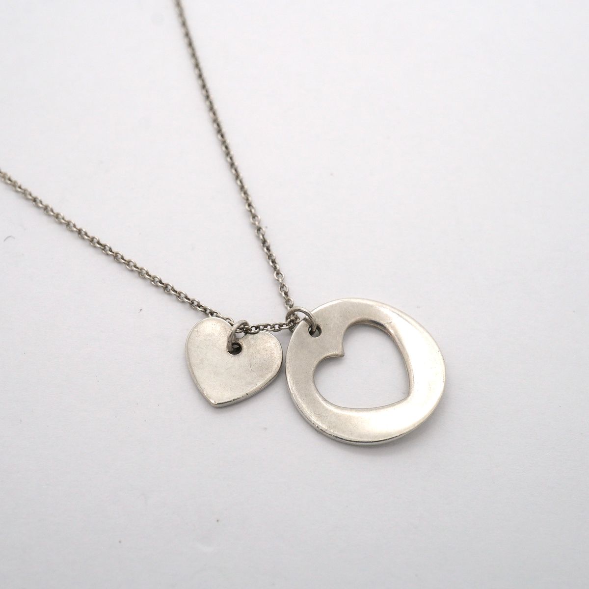 Tiffany & Co Necklace Stencil Heart 925 Sterling Silver — view 2