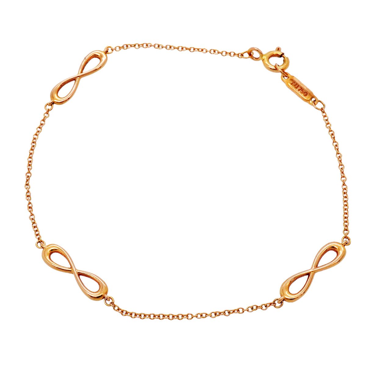 Tiffany & Co Bracelet Infinity Dress 18k Pink Gold
