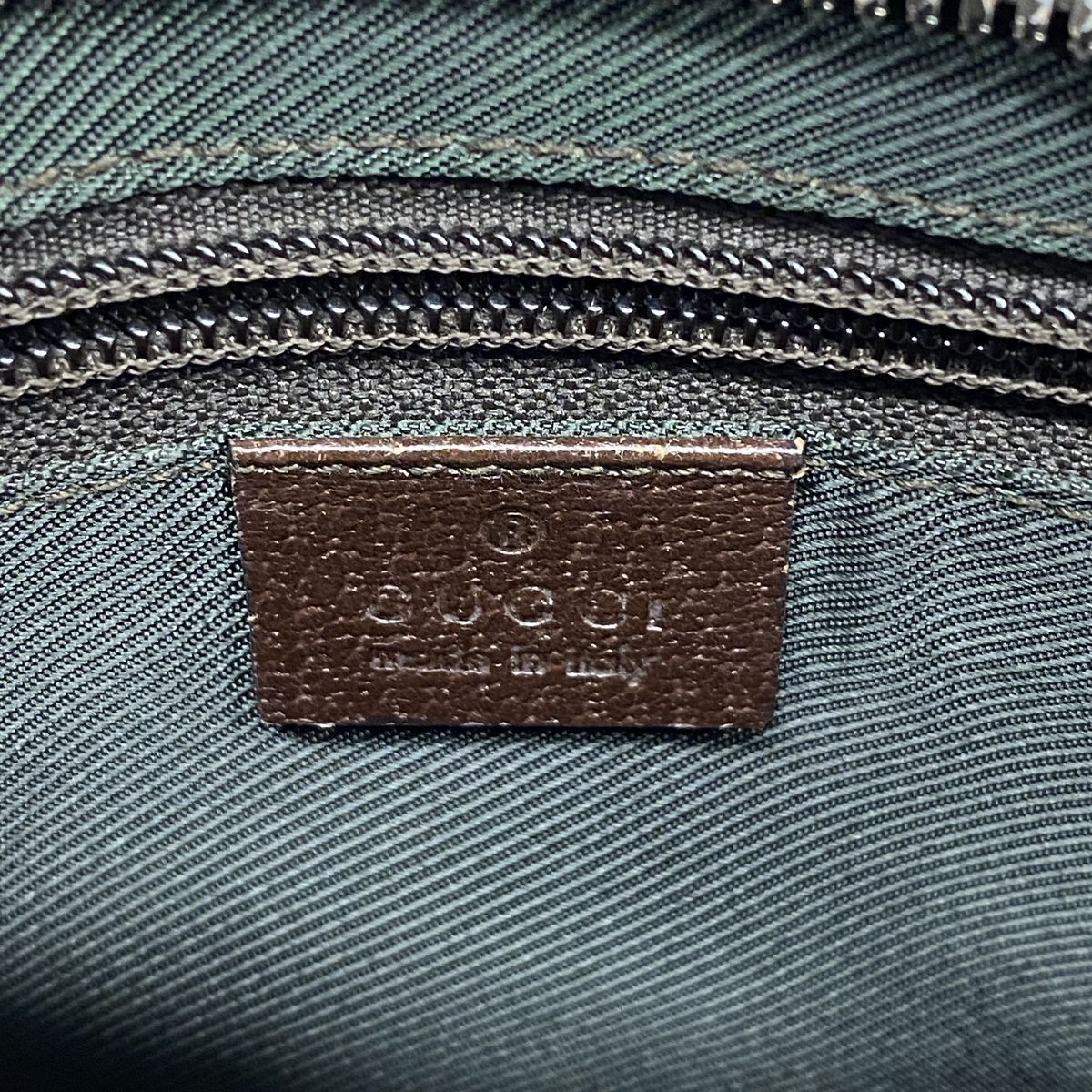 Gucci Shoulder Bag GG Canvas Brown Silver — view 5