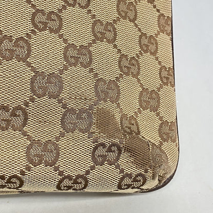 Gucci Shoulder Bag GG Canvas Brown Silver — view 6