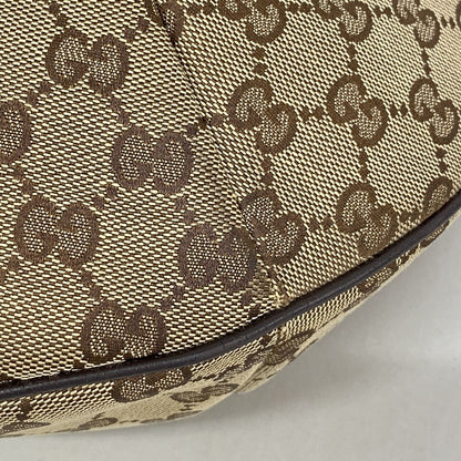 Gucci Shoulder Bag GG Canvas Beige Brown Silver — view 6