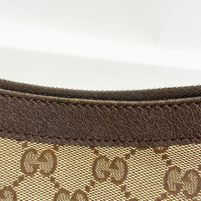 Gucci Shoulder Bag GG Canvas Beige Brown Silver — view 7
