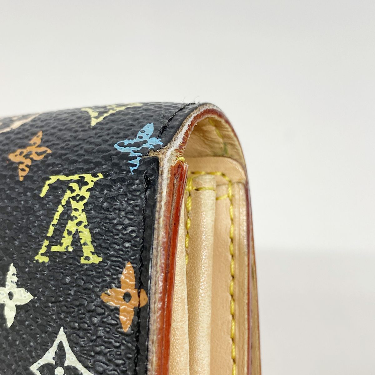 Louis Vuitton Wallet Monogram Multicolor Pochette Porte Monnaie Credit Noir — view 7