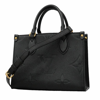Louis Vuitton Handbag Monogram Empreinte On The Go PM Noir 2-Way Bag